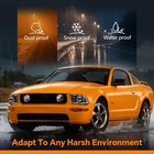 Ford Mustang 2005-2009 Headlights 4r3z13008aa Clear Lens Chrome Amber Pair