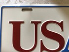Vintage Us Air License Plate Excellent Airways