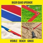 Beach Volleyball Lines For Sand 2 Inch Stainless Anchors Sand Bags 30x60 Ft
