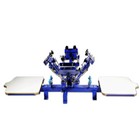 4 Color 2 Station Screen Printing Machine Desktop T-shirt Screen Printer Press