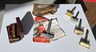 Vintage Safety Razor Lot Of 6 Gillette Durham Ever-ready Rhodes Cases Blades