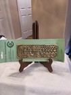 Nos Mcm Irish Welcome In Galic  cead Mile Failte  Solid Brass Celtic Knotwork Ls