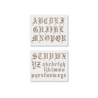 Old English Font Stencil     Reusable Gothic Alphabet Letters Stencil For Painting