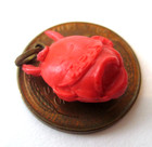 40 s Vintage Celluloid Halloween Devil Charm Cracker Jack Toy Prize