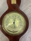 Barometer Dark Wood Weather Station Thermometer Barometer Hygrometer Vtg German