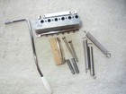 Genuine Fender Stratocaster 2 Point Tremolo Bridge  Claw  Springs  White Tip Bar