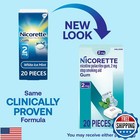Nicorette 2 Mg Nicotine Gum To Help Quit Smoking - White Ice Mint Flavored St