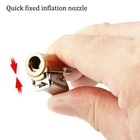 1-pack Brass Tire Air Chuck  Locking Quick Connect Inflator Hose Adapter  No Lea