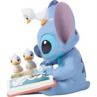 Disney Showcase Precious Moments Stitch With Duck Storybook  i m Lost  Figurine