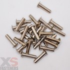 3 16 X 25 32 Semi-tubular Rivet Steel Nickel Plated  1000 Pcs 