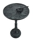 Verdigris Finished Cast Iron Dragonfly Sundial With Pedestal