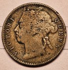 1889 Straits Settlements 1 4 Quarter Cent