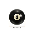 2-1 4   8 Ball Billiard Replacement Ball Pool Table Ball  Black