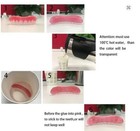 Soft Silicone Denture Kit Upper   Lower Teeth Dental Care Set