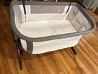 Baby Delight Gray Convertible Bedside Sleeper Breathable Mesh Height Adjustable
