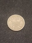 1874h Canadian 5 Cents Silver Coin