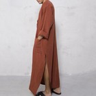 Men Arab Muslim Robe Baggy Islamic Thobe Casual Jubba Kaftan Long Robes Clothing