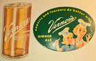 Vernors Ginger Ale 4 Coasters 1954-1962 2 Machine Strips experts learners glass