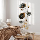Large 3d Flowers Wall Decals   large Boho Floral Modern Wall Stickers  6529