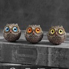 Miniature Resin Owl Figurine Cute Desktop Ornament For Home Office Decor Gift 
