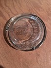 Disneyland Hotel Clear Glass Ashtray 4  Disney 1970s Vintage Collectible Euc