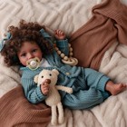 Babeside Lifelike Reborn Baby Dolls Black Girl  20 Inch Soft Body Realistic N   