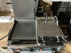 Waring Wfg300 Double Commercial Panini Press W  Cast Iron Smooth Plates  240v 1p