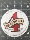 4 Four Sons Beer Coasters  Brewery Brewing Co  Huntington Beach California Usa