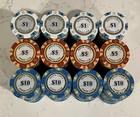 240 Monte Carlo Poker Club 14g Premium Clay Poker Chips - 80x  1   5     10