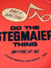 Vintage Stegmaier Beer Tray Ring-a-ding Ding Orange Plastic 13    Wilkes Barre Pa 