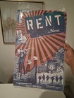 Original Rent Broadway Musical Window Poster Card Johnathan Larson s Rock Opera