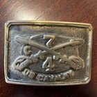Us Military 4th Calvary Regiment Brass Belt Buckle Vintage History Veteran
