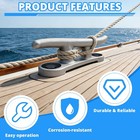 10 Inch Cast Aluminum S Boat Dock Cleat High Load Mooring Marine Hardware