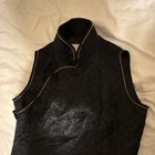 Vintage Rising Sun Women s Black Silk Satin Qipao Cheongsam Dress Size 40
