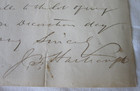 Org  1876 John F  Hartranft Signed Signature Handwritten Letter As Pa  Governor