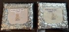2 Vtg Sterling Silver 925 Animal Theme Baby Picture Frames Carr   s Sheffield Eng 