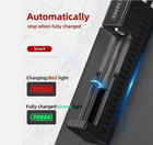 Li-ion Lithium Battery Smart Charger 3 7v 2 4 6 Slot For 16340 14500 26650 Rcr12
