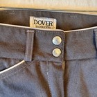 Dover Saddlery Knee Patch Breeches 24 Equestrian Riding Pants Black Stripe