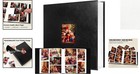 Extra Large 4x6 Photo Album - Stylish  Leather With Diy Window Design