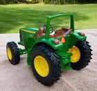 Ertl John Deere Tractor 35024pw Diecast And Plastic With Rubber Tires Steerable