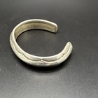 Vintage Navajo Coin Silver Ingot Cuff  Heavy 46 67g Carinated-handmade stamped