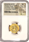Gold Av Solidus Heraclius her  Constantine Byzantine Empire 613-641 Ad Ngc Ms