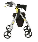 Medline Premium Empower Folding Rollator Walker  Memory Foam Seat- Black New 