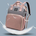Large Changing Mummy Bag Nappy Diaper Crib Backpack Baby Bed Folding