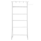 Uimoso Over Washer And Dryer Storage Shelf Single Row 3 Tiers Washer Rack White