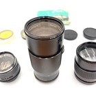 Vintage Camera Lens Lot Yashica Yashinon-dx 50mm Vivitar 200mm 135mm Pk