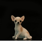 2 36  Simulation Chihuahua Model Mini Animal Dog Statue Desktop Decoration Gift