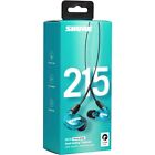 Shure Se215 Spe In-ear  Headphones Earphones Earbuds Iem Monitors Blue  New