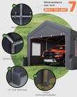 Carport 13 x20   Fully Upgraded Car Port  Heavy Duty Portable Garage Silver Gray