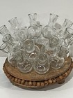 Vtg Plant Propagation Station 25 Stacked Glass Mini Floral Bud Vase Cluster 2pcs
